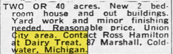 Dairy Treat - Oct 31 1966 Article